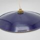 Hanging lamp blue enameled metal