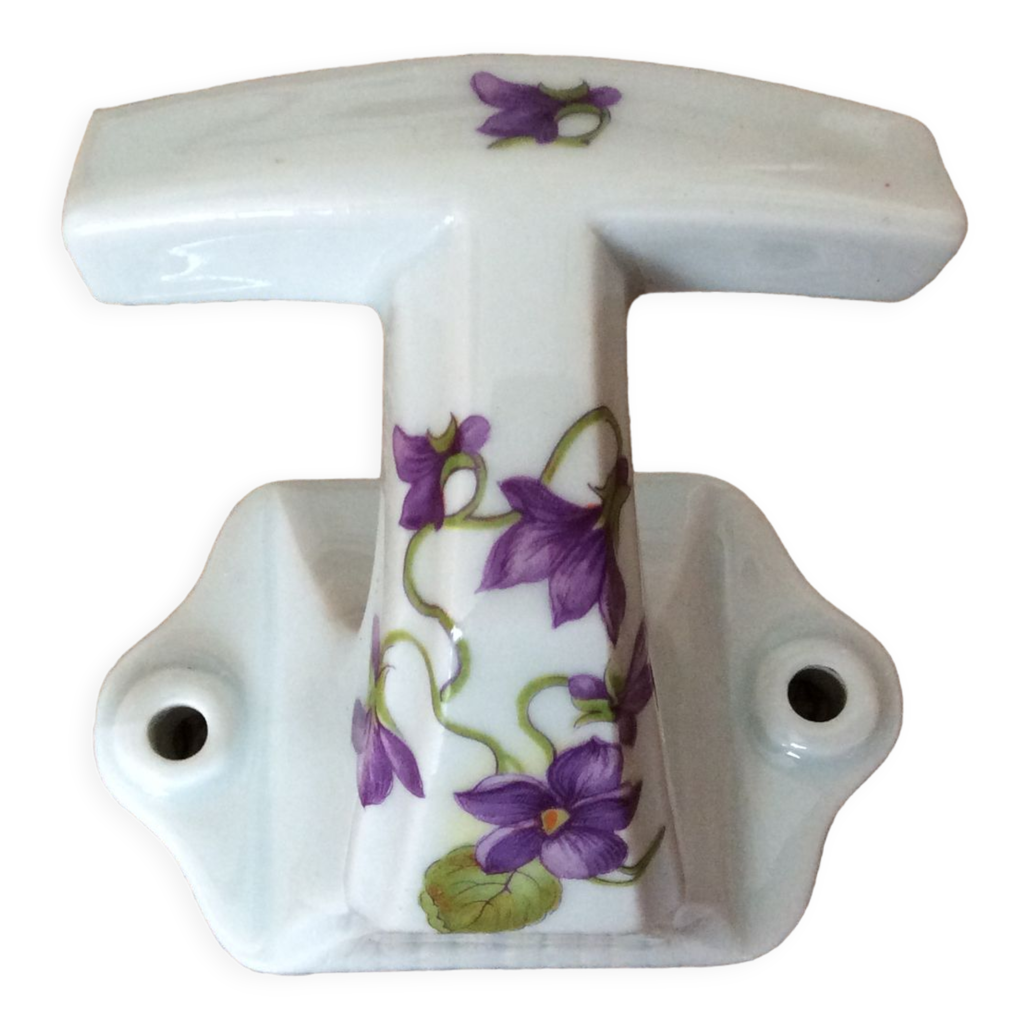 Patère en porcelaine
