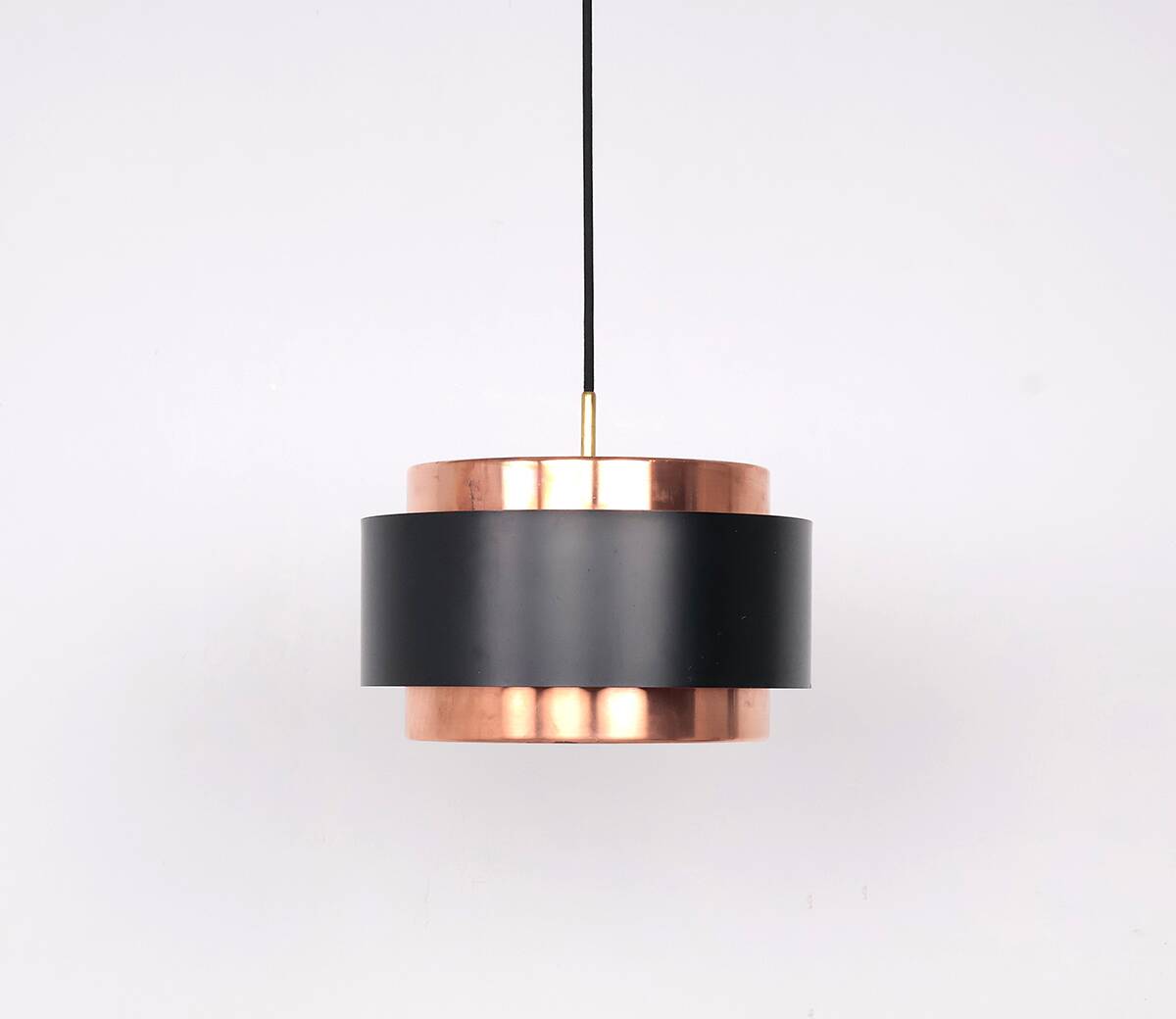 Saturn Pendant in Copper by Jo Hammerborg for Fog & Mørup, 1960s