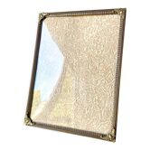 Metal vintage frame in gold colored brass