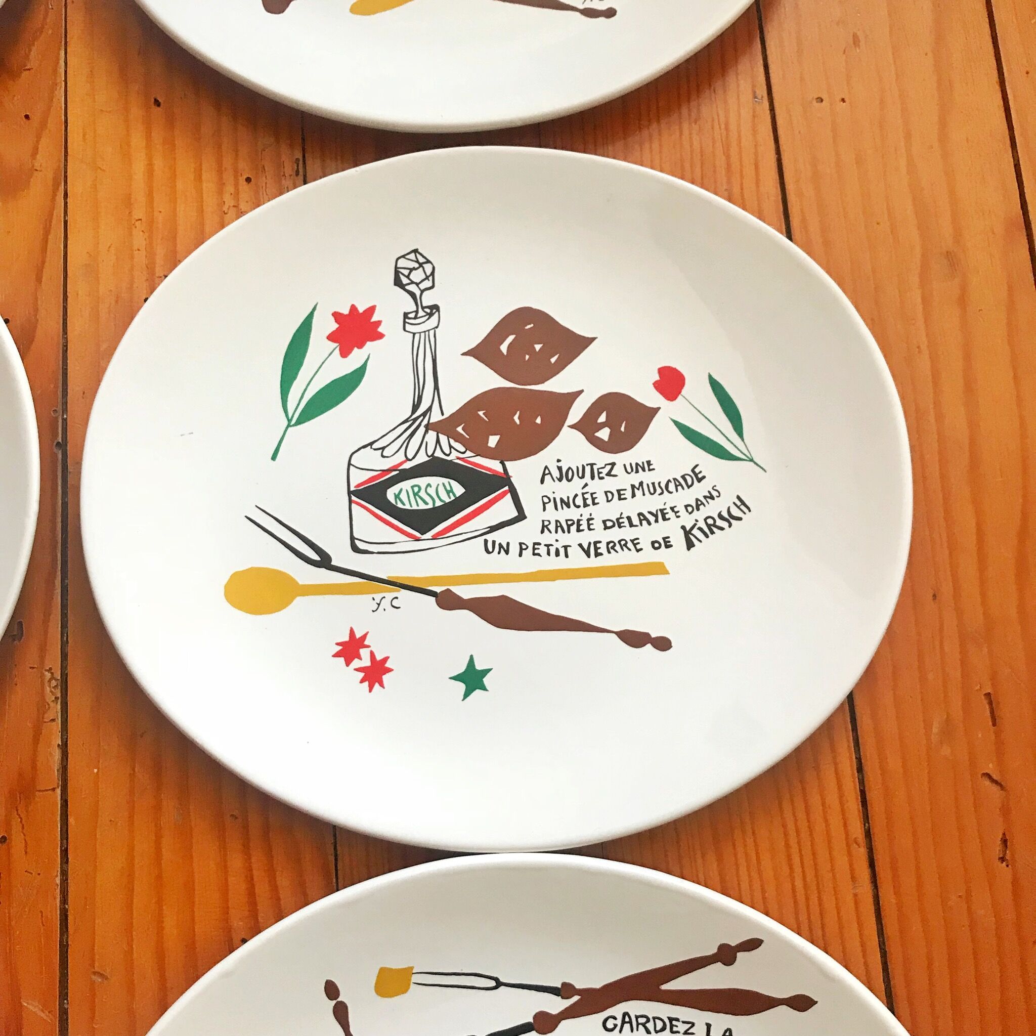 Sallins fondue plates