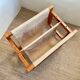 Vintage wooden magazine rack