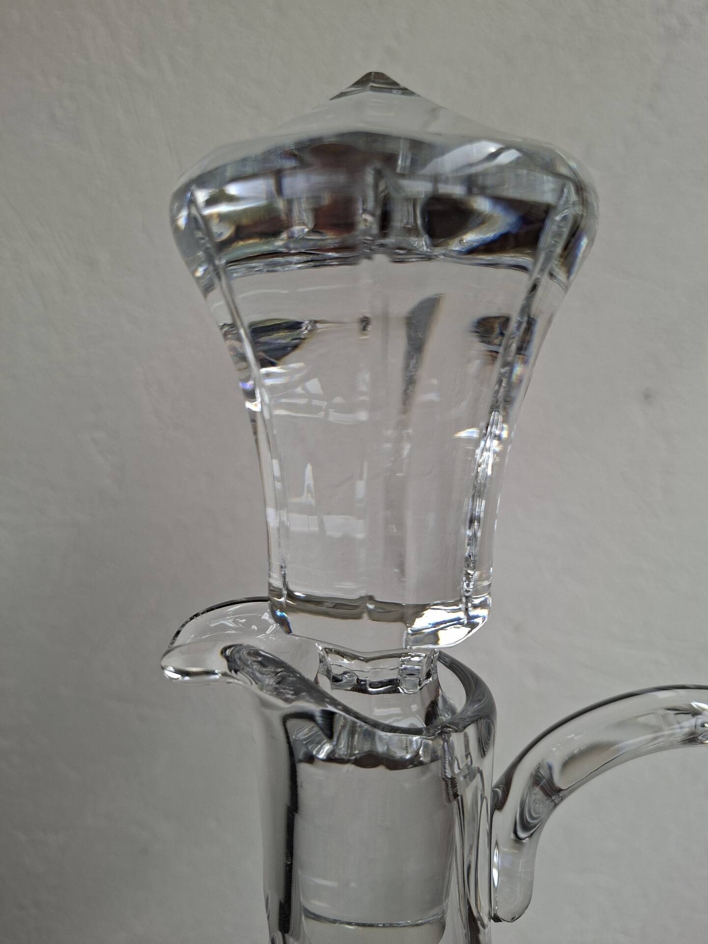 carafe aiguière  Estampillée Cristallerie De Lorrai