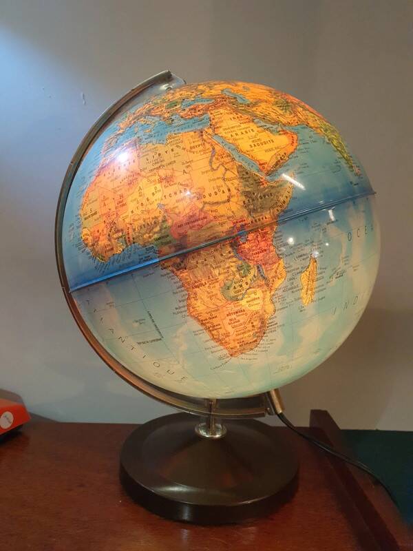 Vintage Illuminated Globe