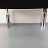 Vintage Italian square dining table by Faleschini for Mariani glass