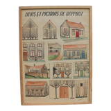 Antique painting of walls and picnons of report handmade garden