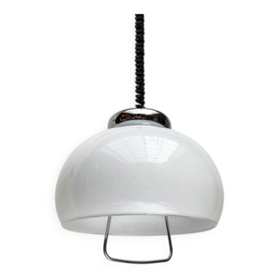 Suspension en verre italienne du milieu du siècle, années 1960