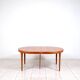 Round dining table in teak by Ib Kofod Larsen for Faarup Mobelfabrik