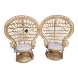 Pair of Emmanuelle armchairs Emmanuelle