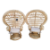 Paires de fauteuils emmanuelle Emmanuelle