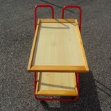 Trolley bar rolling table vintage design 80s