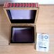 Straw marquetry wooden box year 1975
