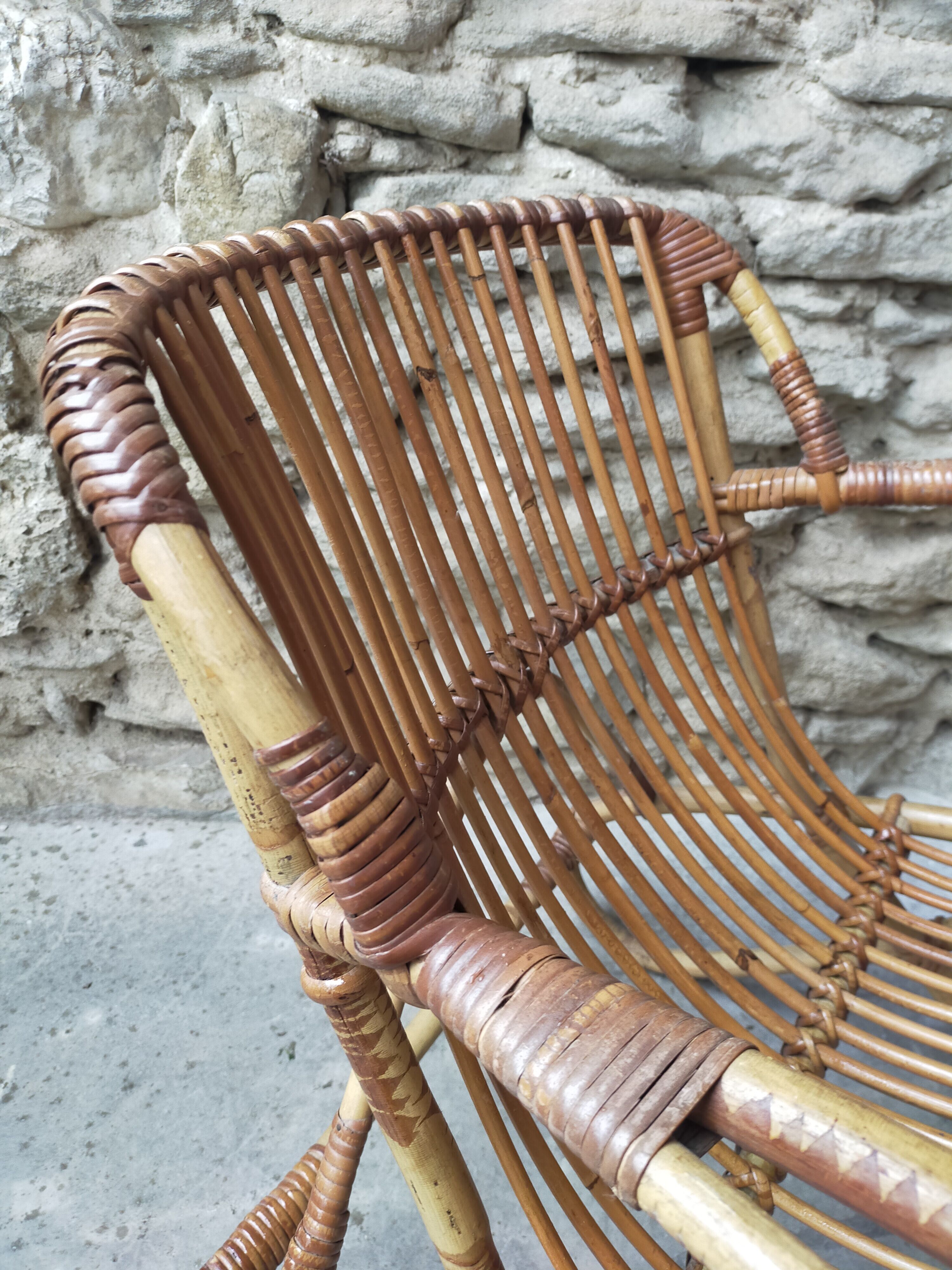 Pair of rattan chairs