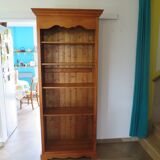 Beautiful bookshelf - solid pine - 5 shelves - country style - natural colour