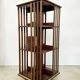 Rotating mahogany and brass library — G. Borgeaud, circa 1900