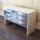DF-2000 Commode by Raymond Loewy – chrome – Space Age design