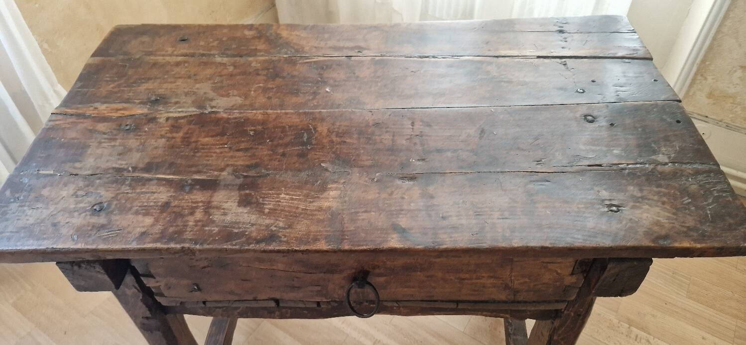 Rustic wooden desk
