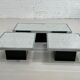 Trio of square and rectangular coffee tables 60s - 70s for Cidue