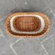 Panier corbeille vintage en osier et scoubidou