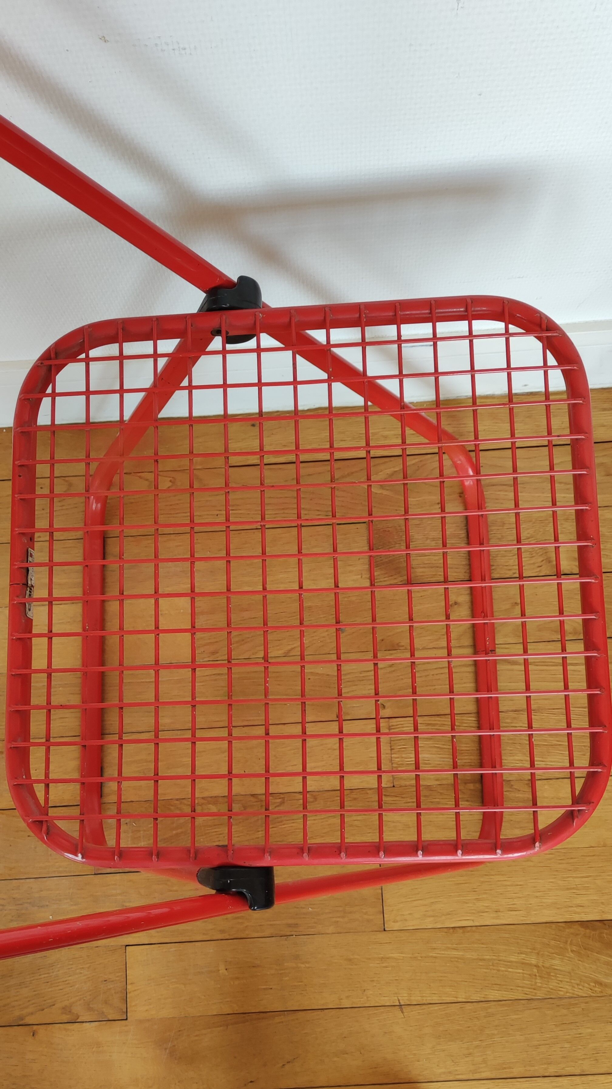 Pair of folding chairs Talin metal red