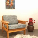 Fauteuil design danois vintage en chêne - Laboremus Viborg