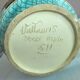 Vase Vallauris Deco hand Patterns flowers with gilding