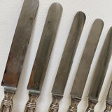 Silver metal knives