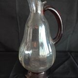 Pitcher/decanter made of two-tone glass