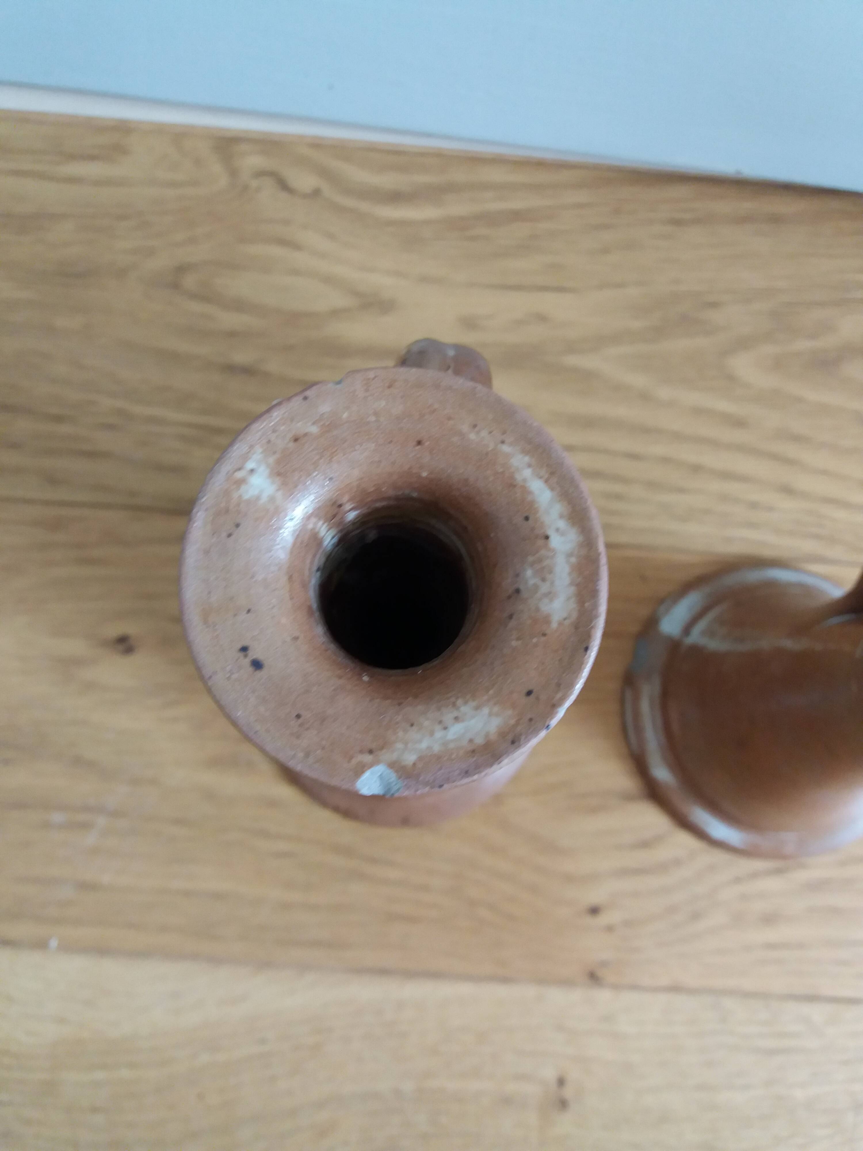 Stoneware candle holders