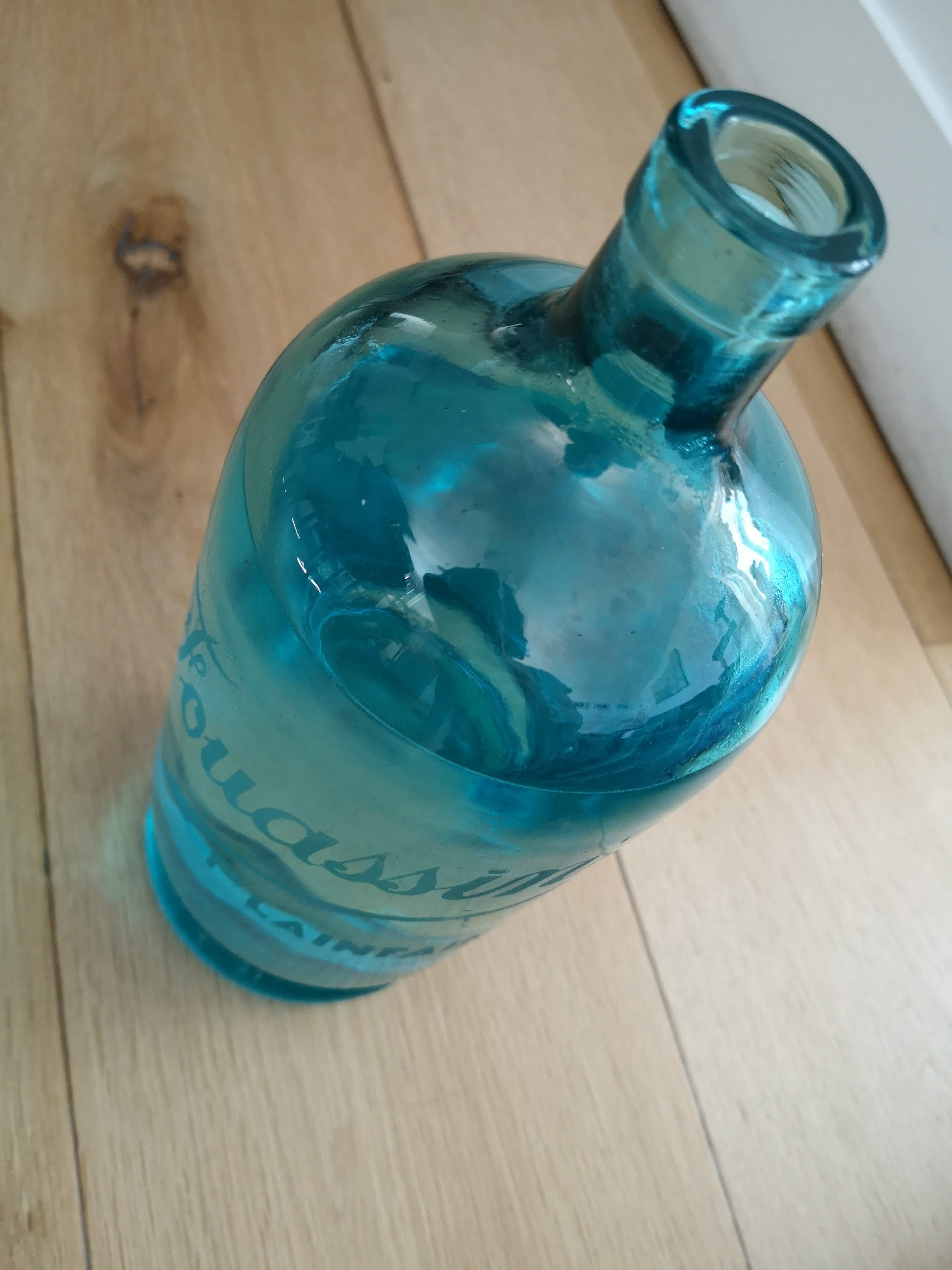 Blue jug out of a Seltzer siphon bottle