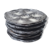 Assiettes à huîtres en céramique