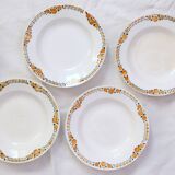 Set of 6 St Amand soup plates, vintage