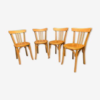 Series of 4 Baumann bistro chairs