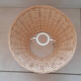 Light wicker lampshade