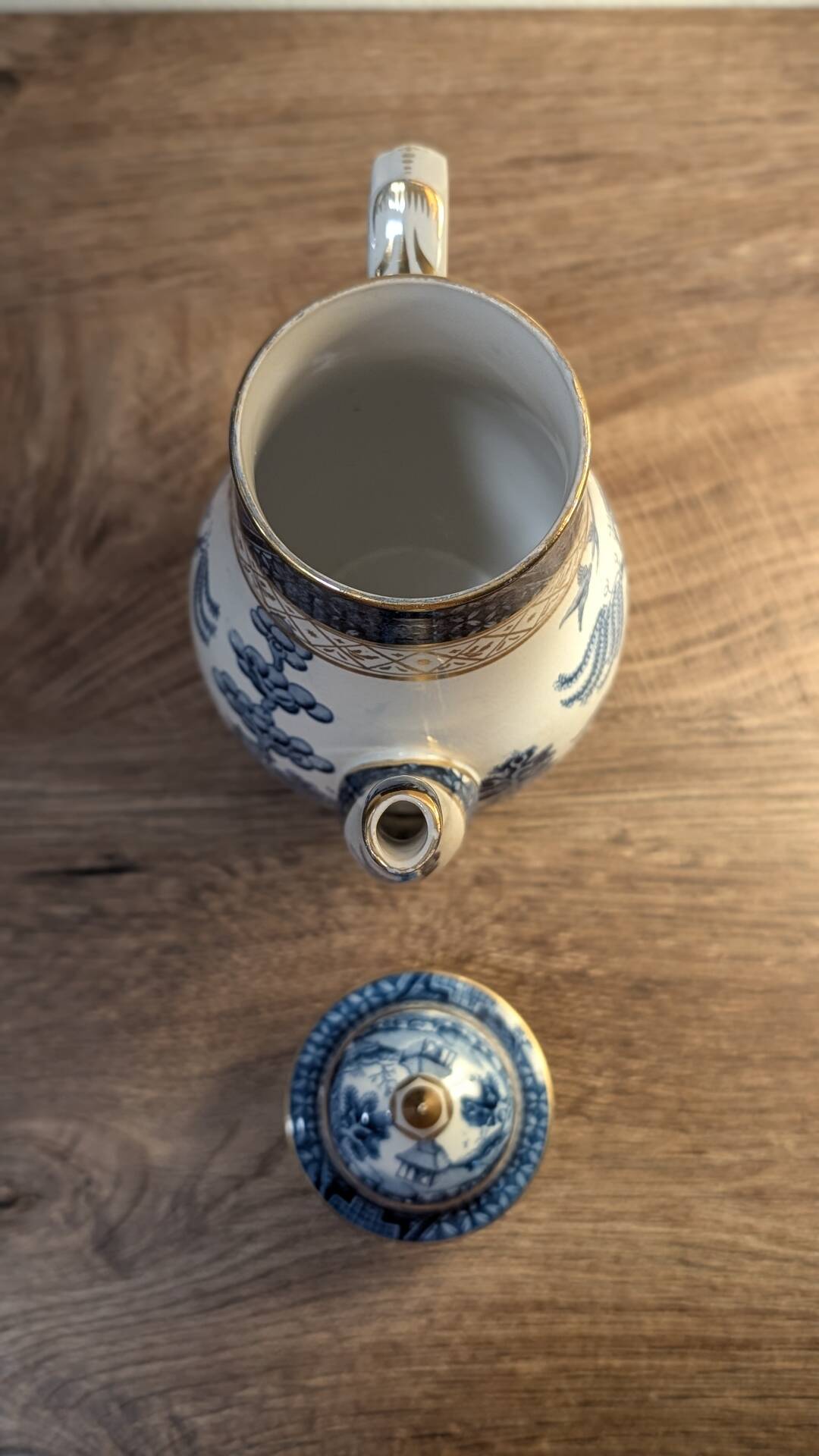 Antique fine English porcelain coffee pot