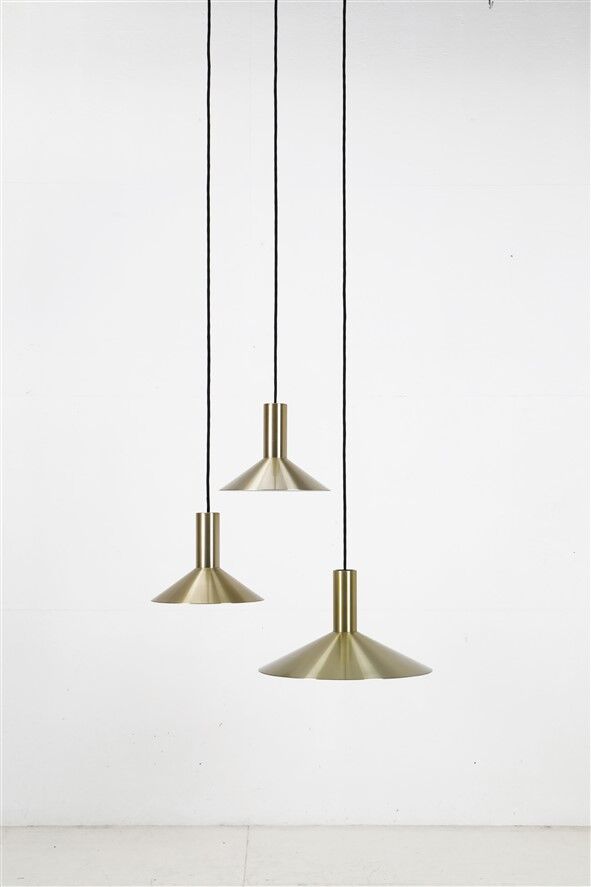Set of 2 Fog & Mørup / Hans Due “Formel 1” pendant lamps / Mid-century Danish modern design / 1970s