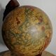 Vintage globe rustic style