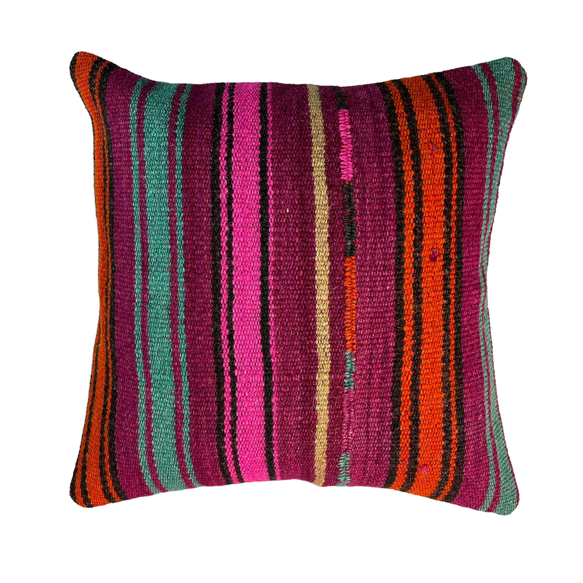 Vintage turkish kilim cushion cover 40 x 40 cm