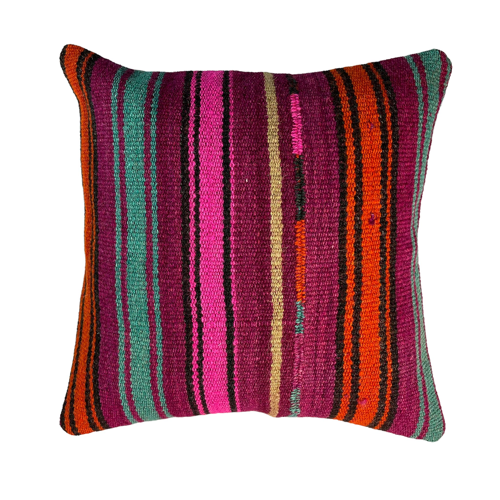 Housse de coussin kilim turc vintage 40 x 40 cm
