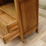 Large Art Deco bedside table in light oak