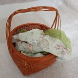 Asian woven bamboo basket