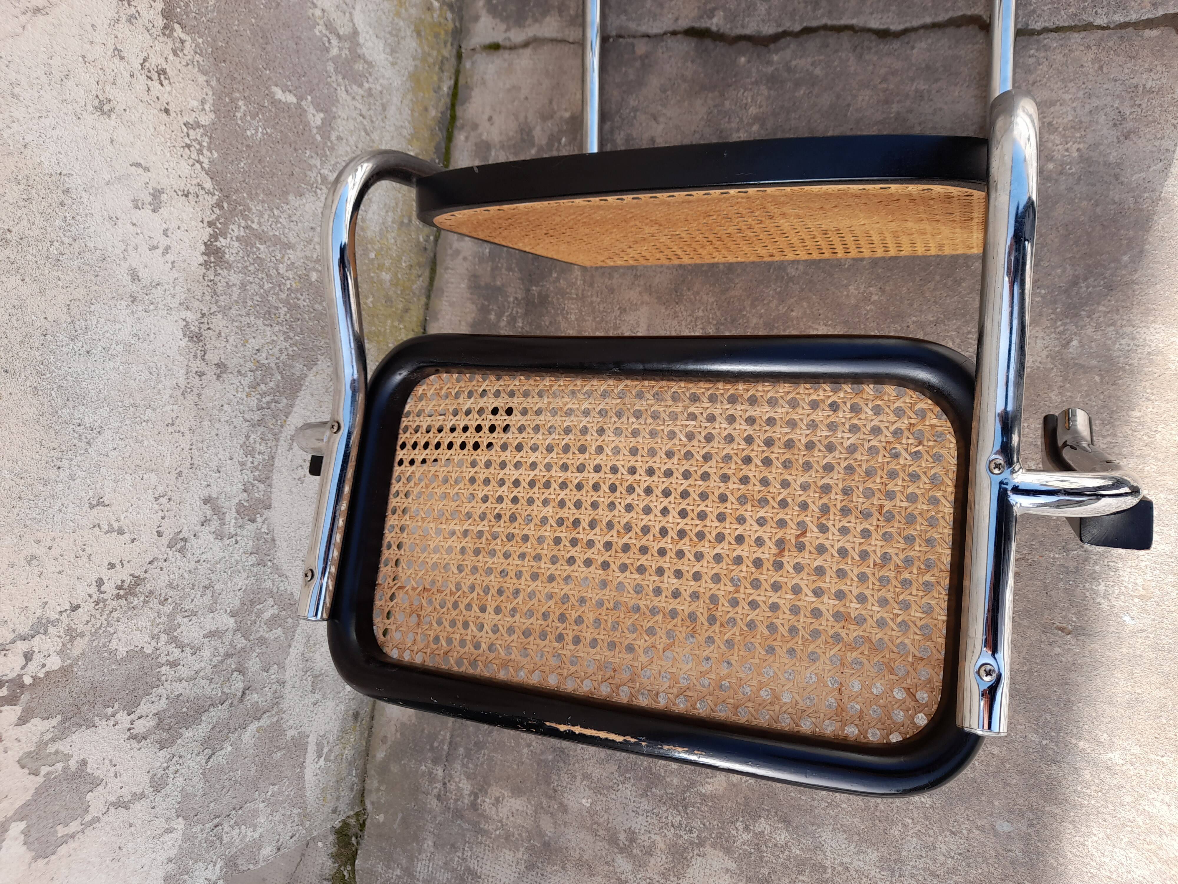 Paire de fauteuils B64 Cesca de Marcel Breuer