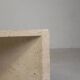 Table basse en travertin Mid-Century avec plateau triangulaire, années 1970