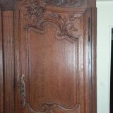 Old sideboard eighteenth oak two bodies