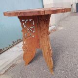 Wood side table