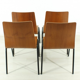 Ensemble de 4 chaises en teck des années 60