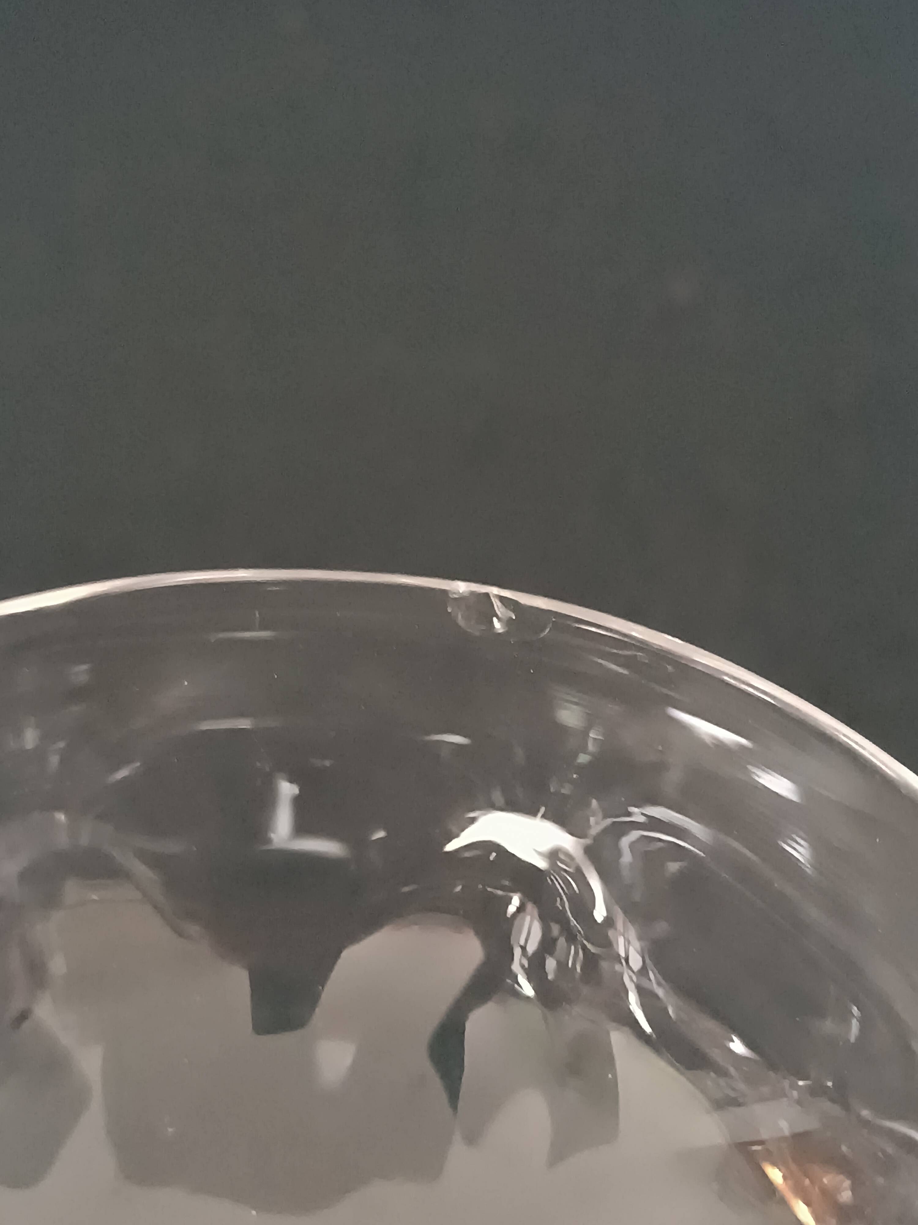 14 Champagne glasses in 19th century blown glass