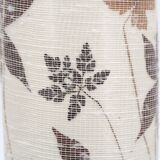 White ceramic lamp, herbarium-style lampshade, 1960s.