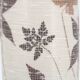 White ceramic lamp, herbarium-style lampshade, 1960s.