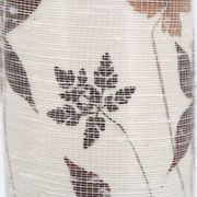 White ceramic lamp, herbarium-style lampshade, 1960s.
